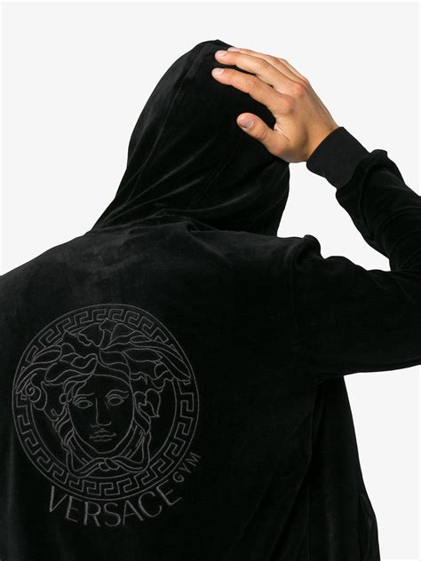 black versace mens jumper|versace sweatshirt hoodie men buy.